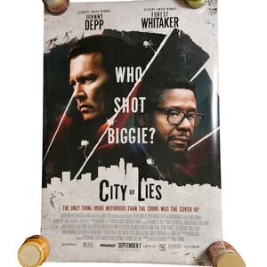 City of Lies 2018 Original Advance One Sheet Movie Poster 27x40 Johnny Depp D/S